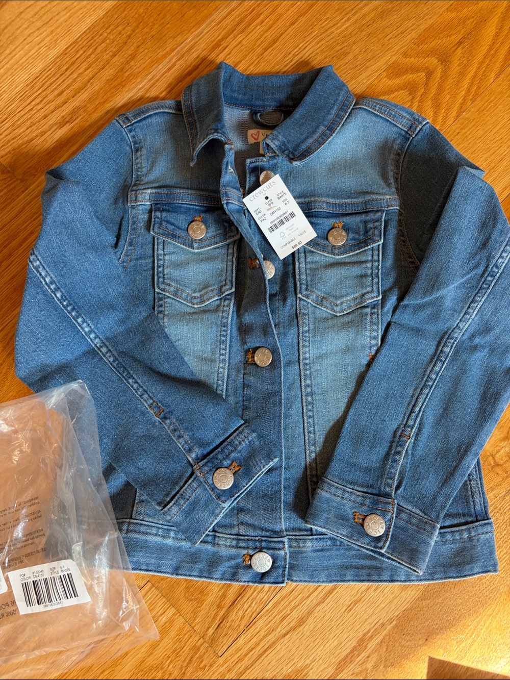Crewcuts Classic Blue Denim Jacket for Kids